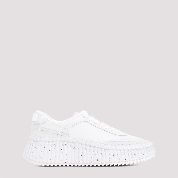 White Nama Sneakers Product Image