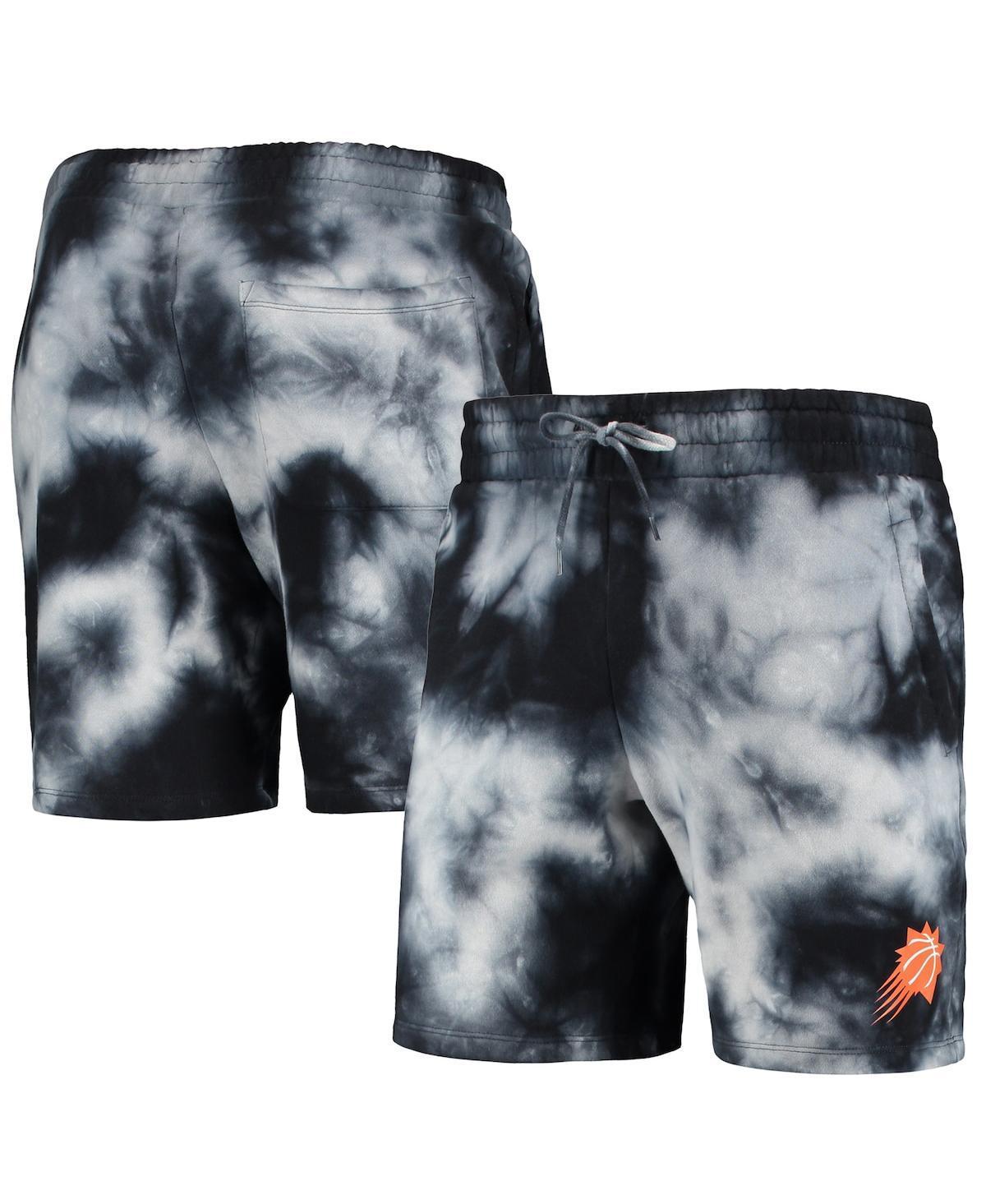 Mens New Era Black Phoenix Suns Fleece Tie-Dye Shorts Product Image