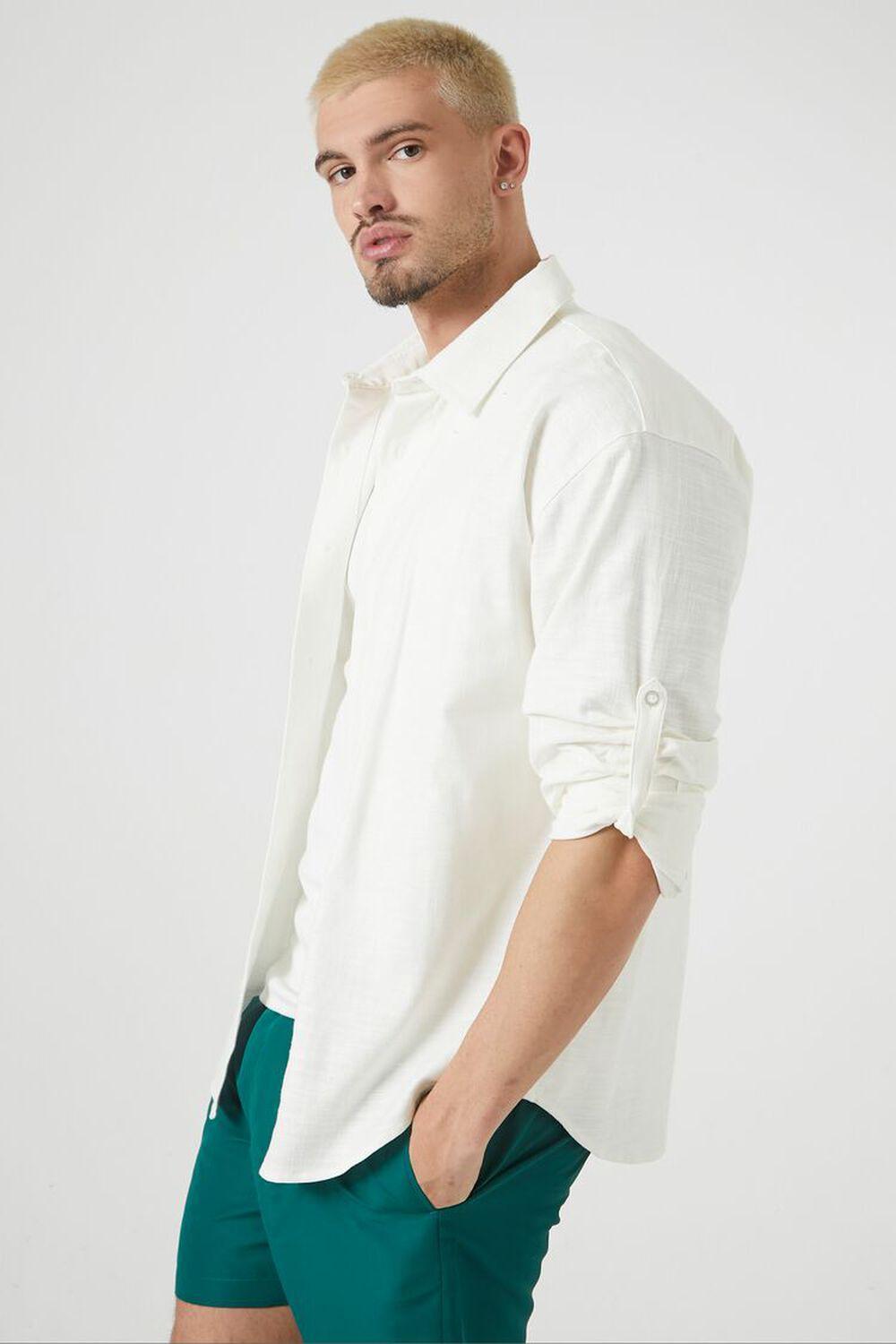 Textured Curved-Hem Shirt | Forever 21 Product Image