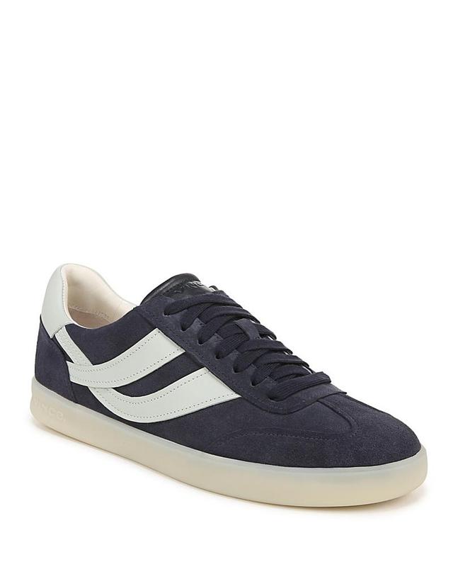 Mens Oasis Leather Sneaker, Chalk White, Size 7.5 Vince Product Image