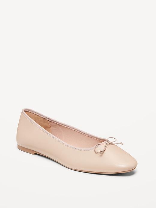 Faux Leather Ballet Flat product image