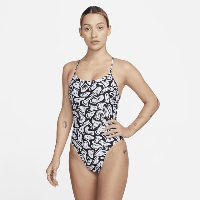 Nike Women's Swim HydraStrong Lace-Up Tie-Back One-Piece Swimsuit Product Image