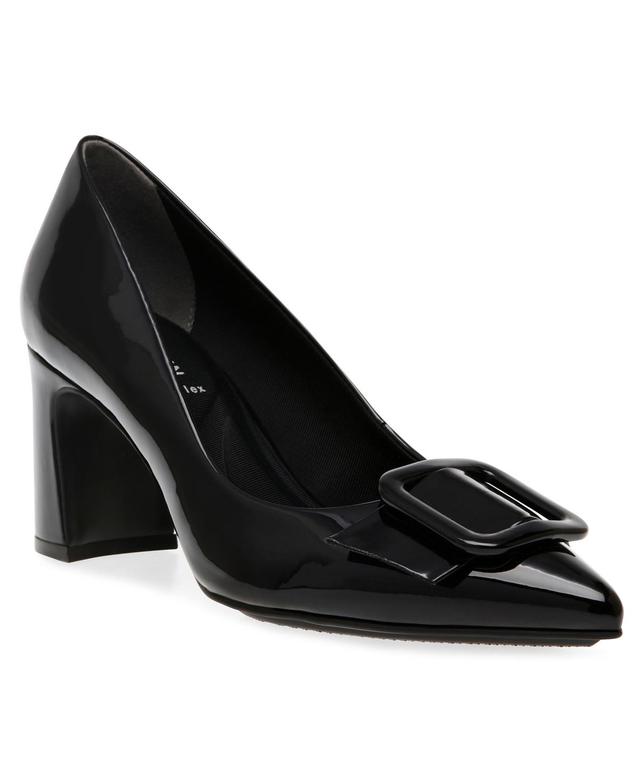 Anne Klein Womens Bentley Buckle Block Heel Pumps Product Image