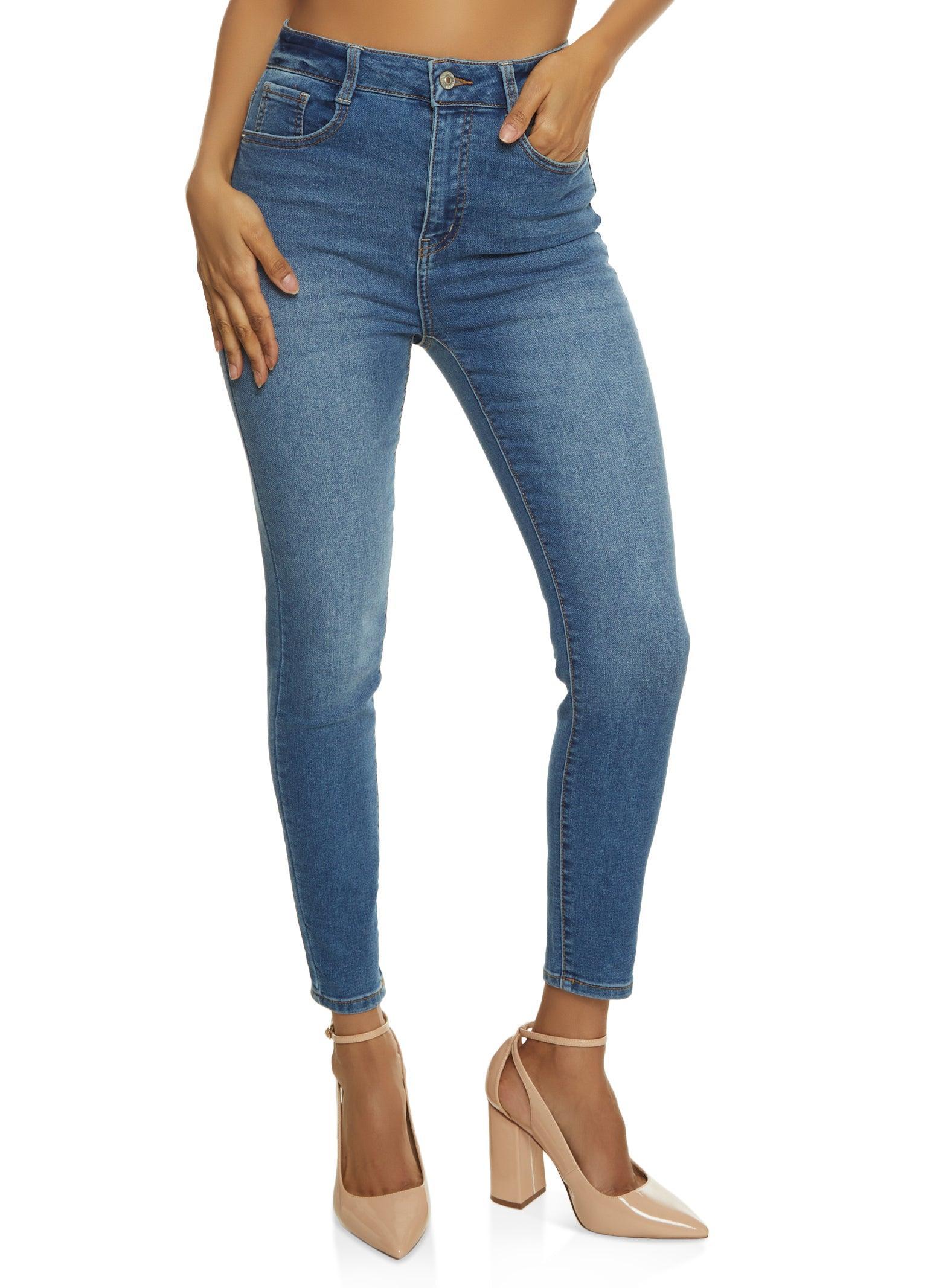 Womens WAX Whiskered High Waist Skinny Ankle Jeans Product Image