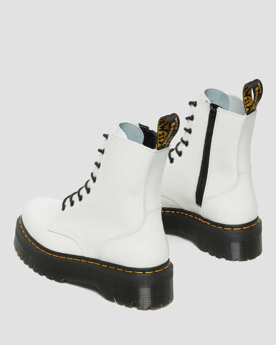 Dr. Martens Jadon 8-Eye Platform Boot Polished Smooth) Lace-up Boots Product Image