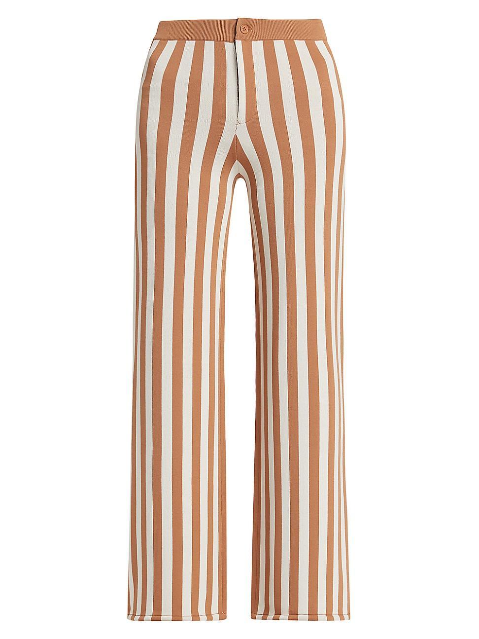 Womens Jabber Striped Wide-Leg Pants Product Image