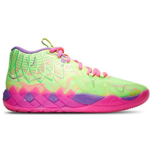 PUMA Mens PUMA MB.01 Inverse Toxic - Mens Basketball Shoes Pink/Green/Purple Product Image