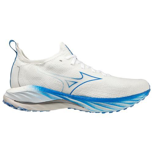 Mizuno Mens Mizuno Wave Neo Wind - Mens Running Shoes White/Undyed White/Peace Blue Product Image