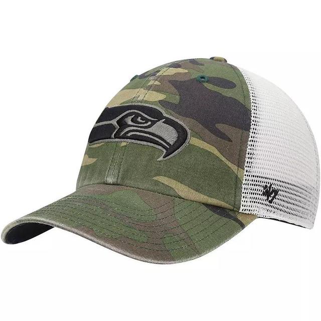 Mens 47 Camo Seattle Seahawks Branson Clean Up Trucker Hat Product Image