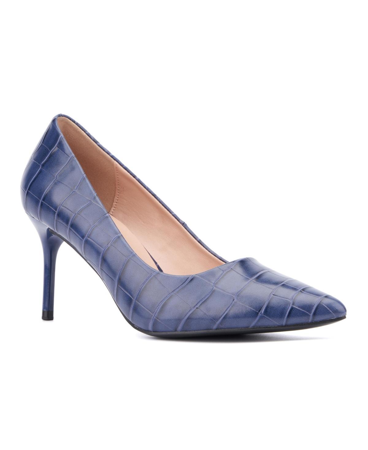 New York & Company Belle Womens Pumps Blue Croc product image