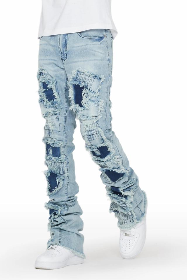 Camden Blue Super Stacked Flare Jean Male Product Image