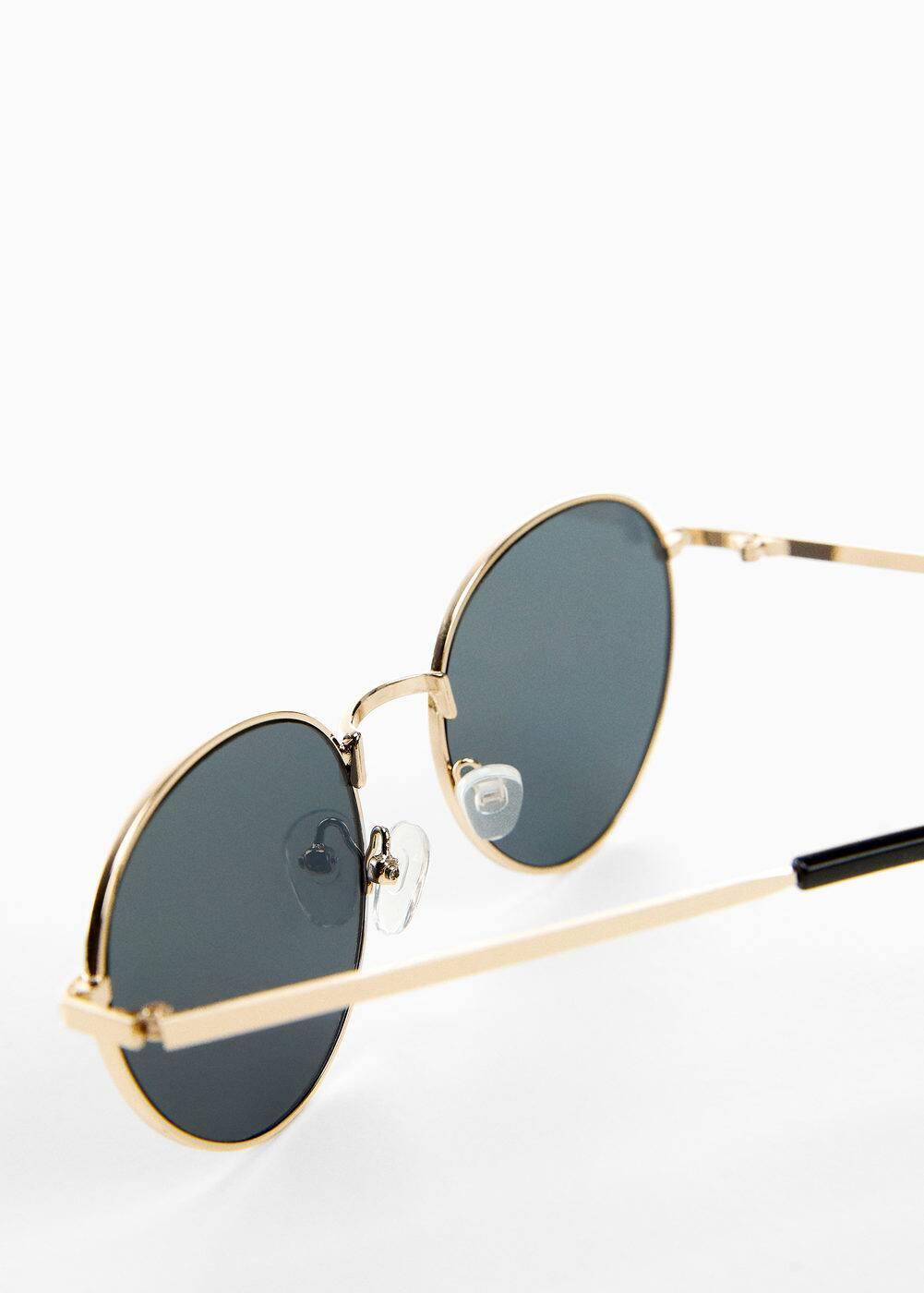 MANGO - Round metal-rimmed sunglasses - One size - Women Product Image