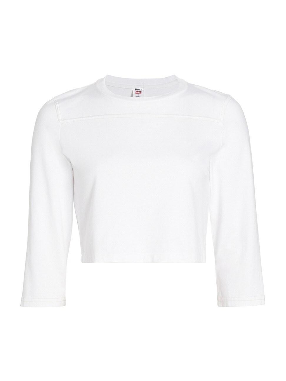 Womens Cropped Varsity T-Shirt Product Image