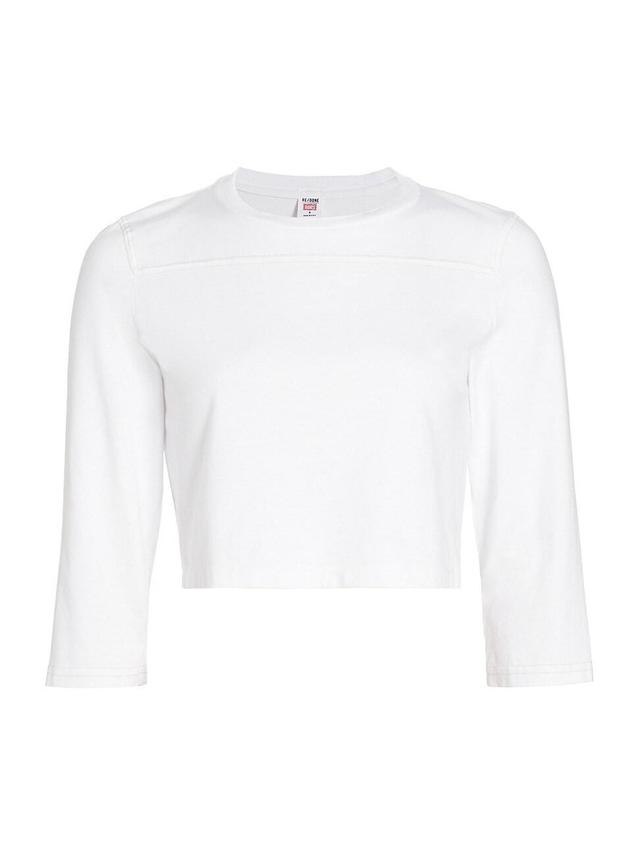 Womens Cropped Varsity T-Shirt Product Image