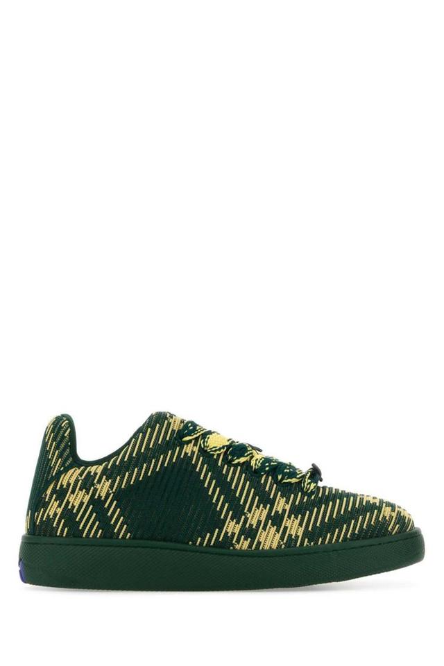 Dark Green Lace Up Sneakers Product Image