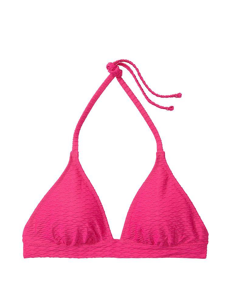 Mix & Match Removable Push-Up Halter Bikini Top Product Image