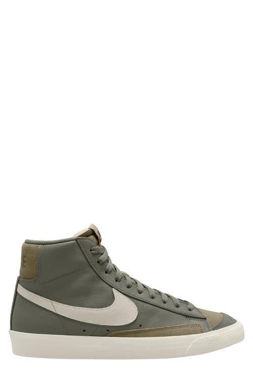 Blazer Mid '77 Premium Sneaker In Dark Stucco/phantom/olive Product Image