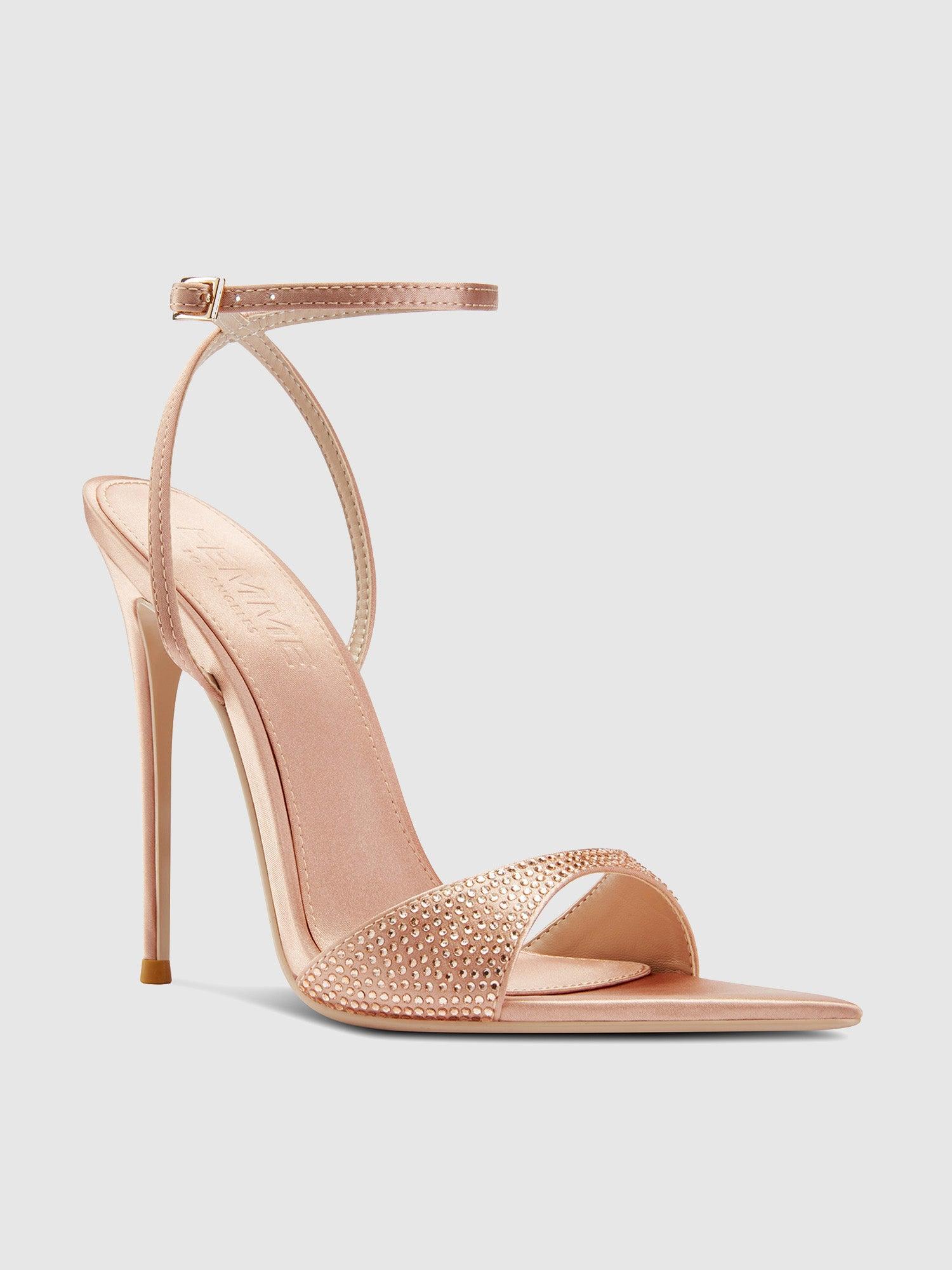 GG Heel Satin - Nude Crystal Product Image