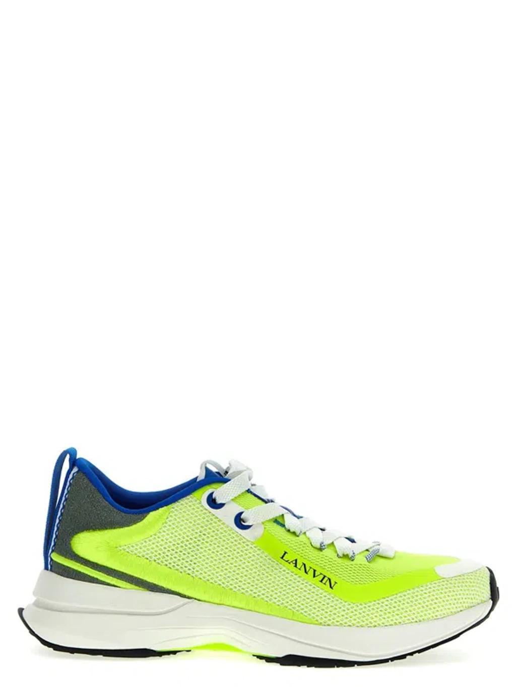 LANVIN Paris Man Runner Man Yellow Sneakers Product Image