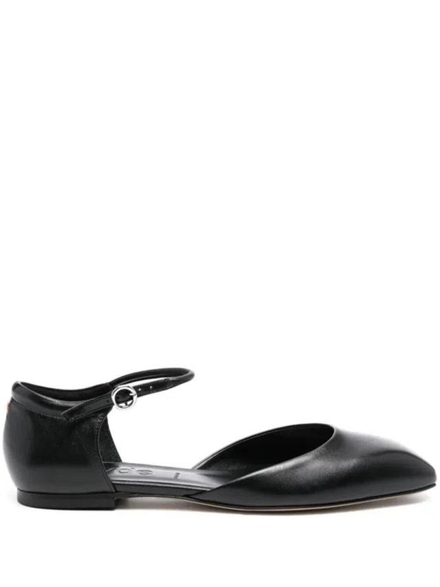 Miri Leather Ballet Flats In Black Product Image