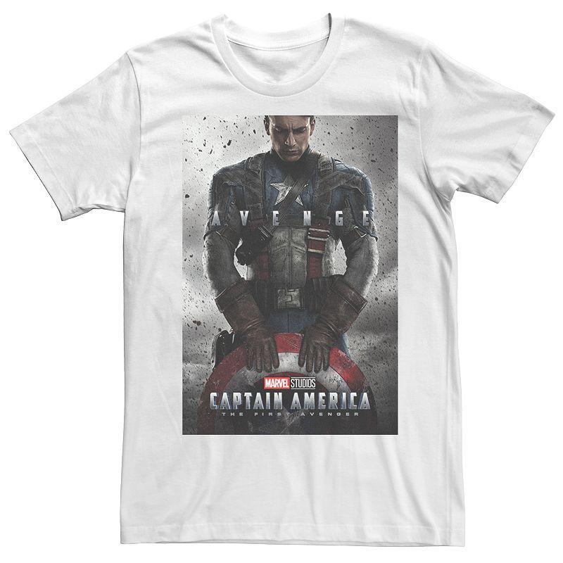 Mens Marvel Studios Captain America The First Avenger Movie Poster Tee Product Image