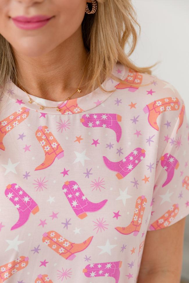 Over The Moon in Giddy Up Girly Bamboo Pajama Top Product Image