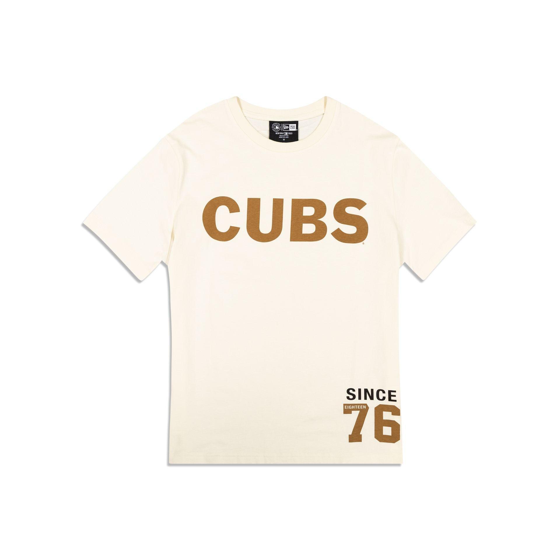 Chicago Cubs Cord White T-Shirt Male Product Image