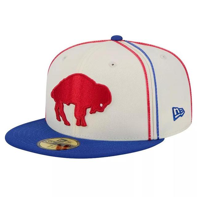 Mens New Era Cream Buffalo Bills Soutache 59FIFTY Fitted Hat Product Image