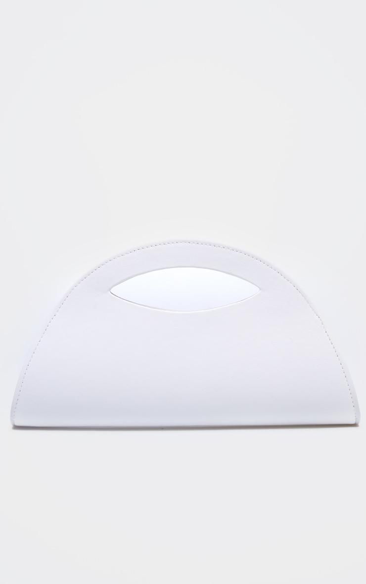 White Patent Curved Mini Bag Product Image