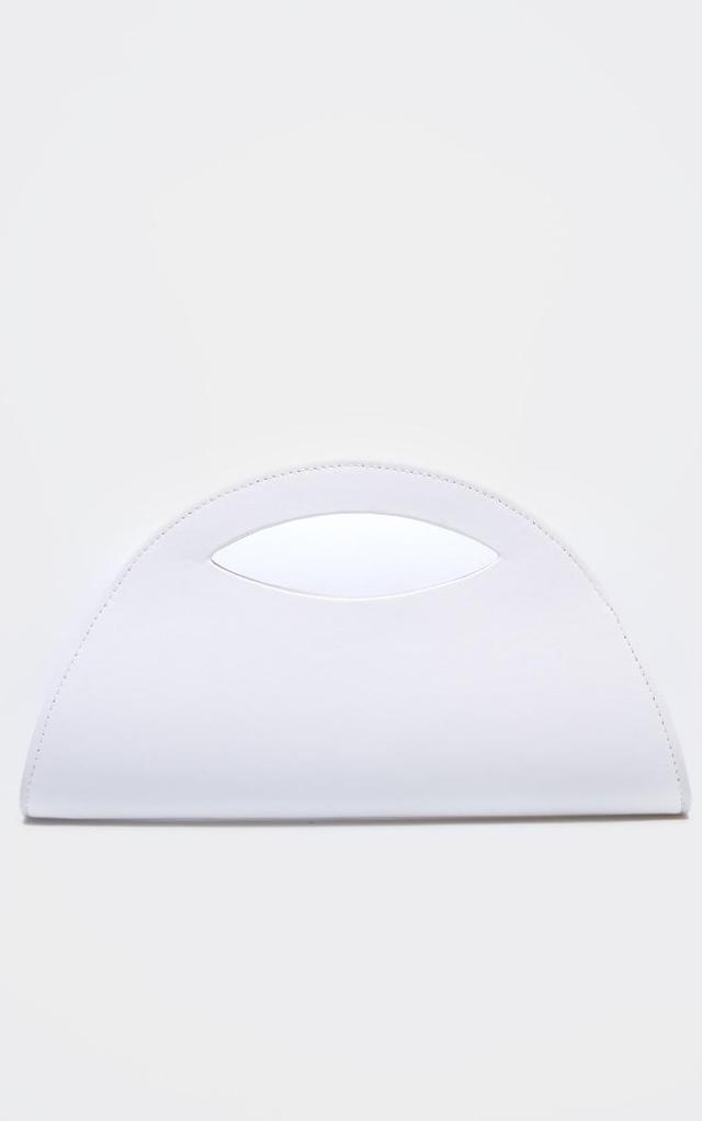 White Patent Curved Mini Bag Product Image