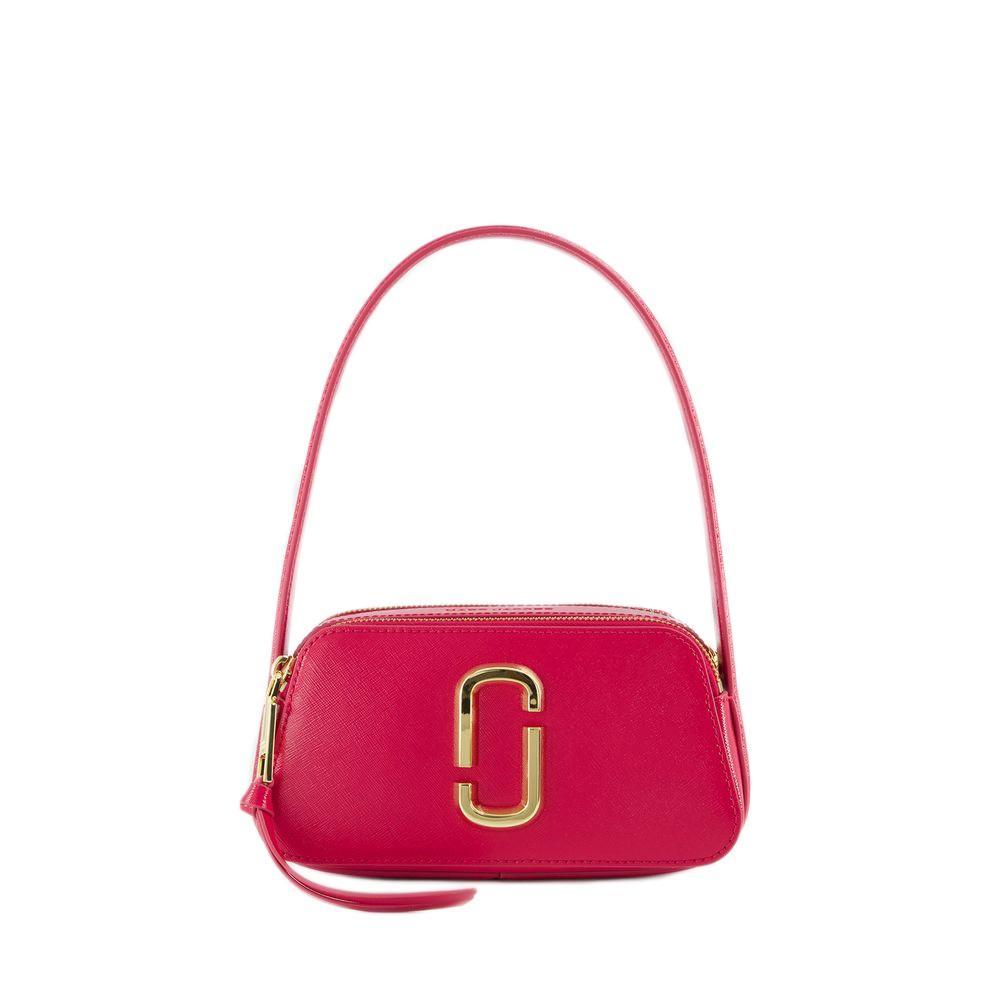 MARC JACOBS The Slingshot Leather Shoulder Bag In Pink Product Image