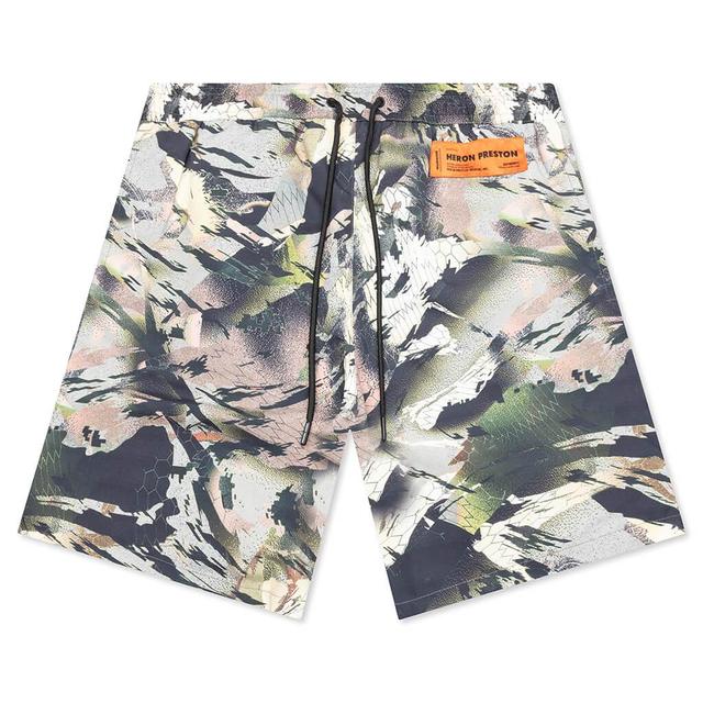 Nylon Swimshorts - Camouflage Green Male Product Image