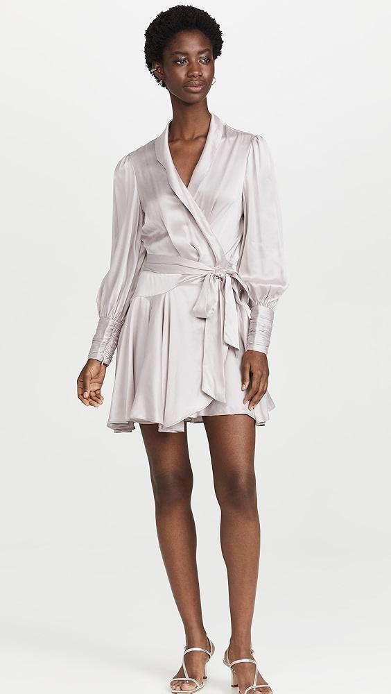 Zimmermann Silk Wrap Mini Dress | Shopbop Product Image