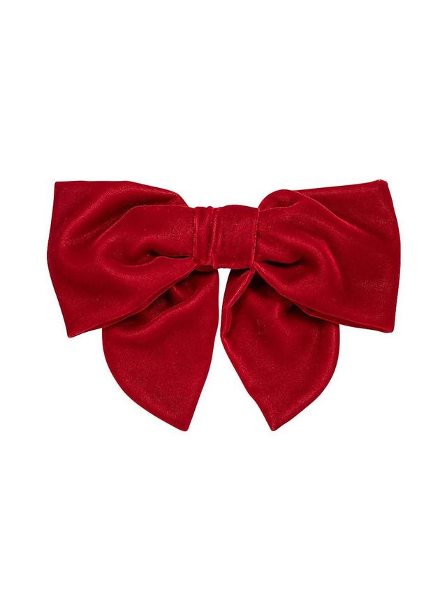 Womens Celine Velvet Bow Barrette Product Image