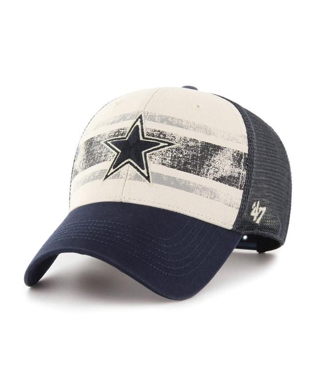 Mens 47 Brand Cream Dallas Cowboys Breakout Mvp Trucker Adjustable Hat Product Image