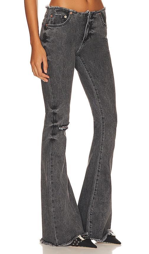 SER.O.YA Izzi Low Rise Jean in Charcoal. Size 28, 30, 31. product image