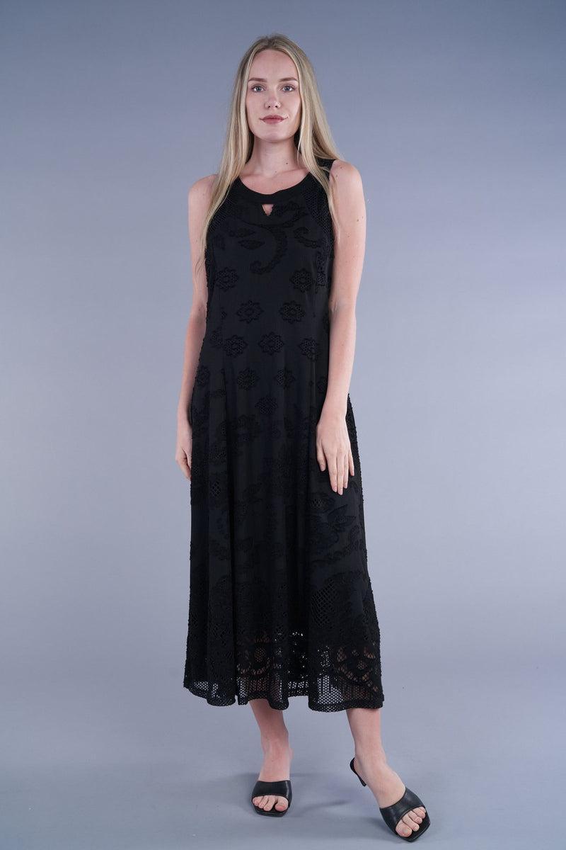 Black Burnout Dress Product Image