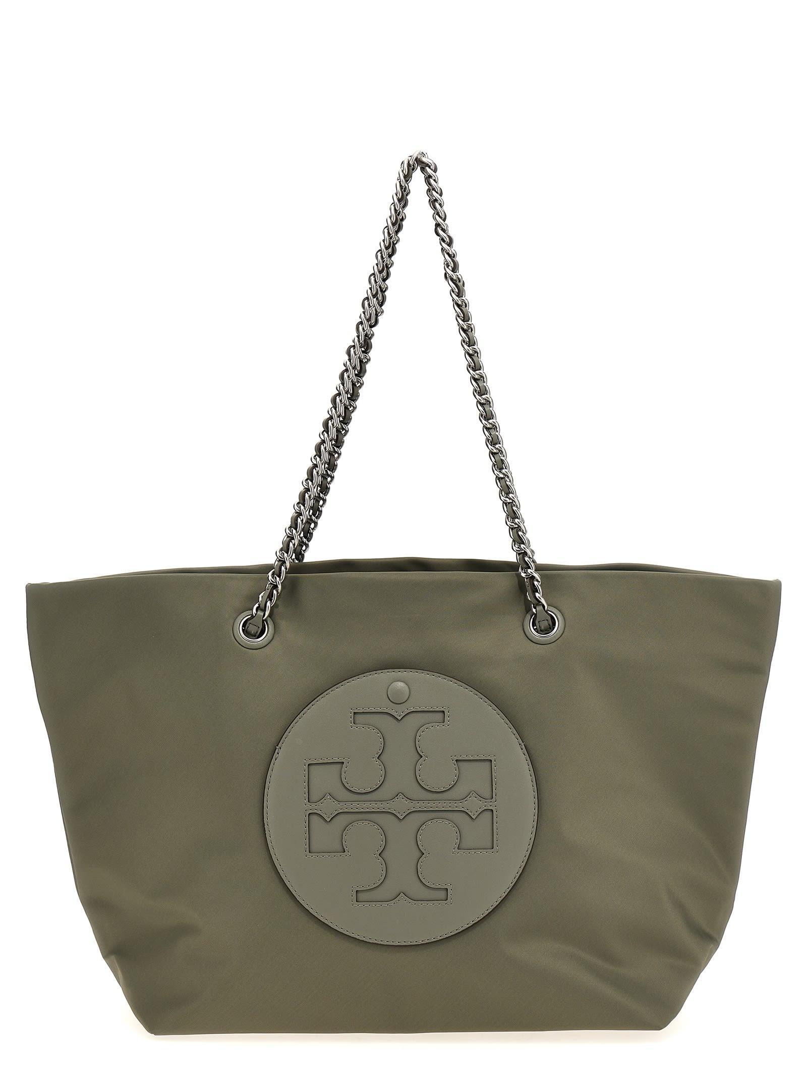 TORY BURCH Ella Chain Shopping Bag In Green Product Image