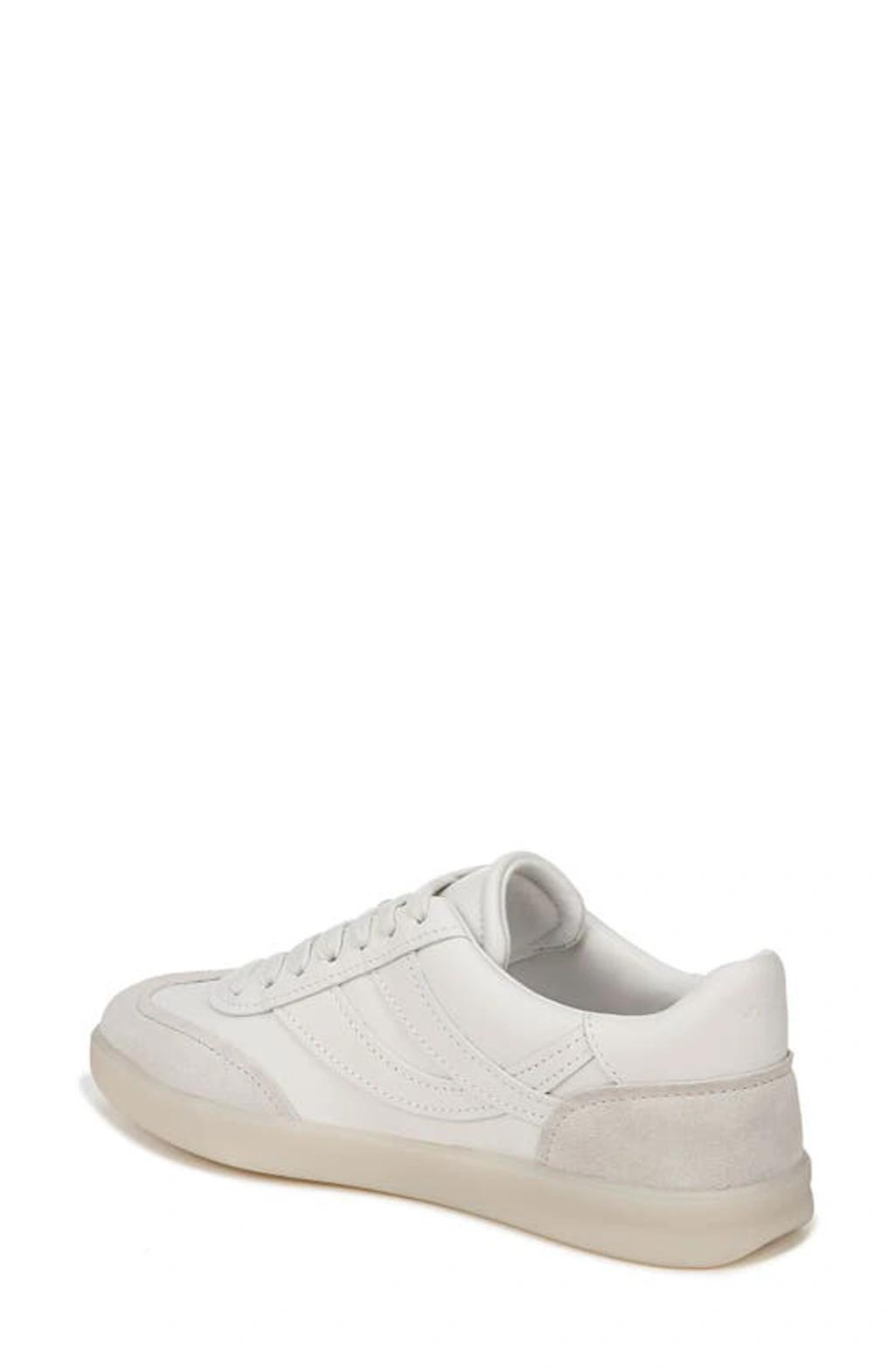 Oasis Bicolor Leather Retro Sneakers In Chalk White Product Image