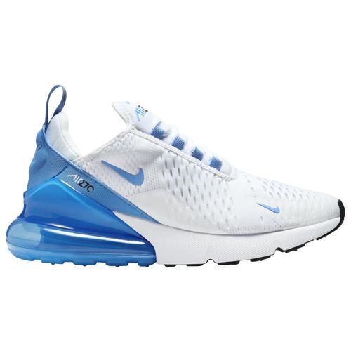 Nike Womens Air Max 270 - Running Shoes White/University Blue/Black Product Image