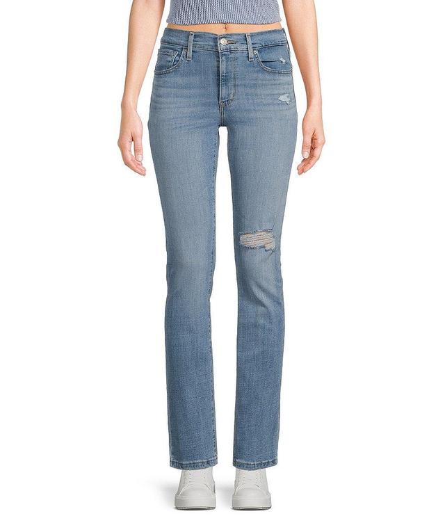 Levi's® 724 High Rise Distressed Skinny Straight Jeans Product Image