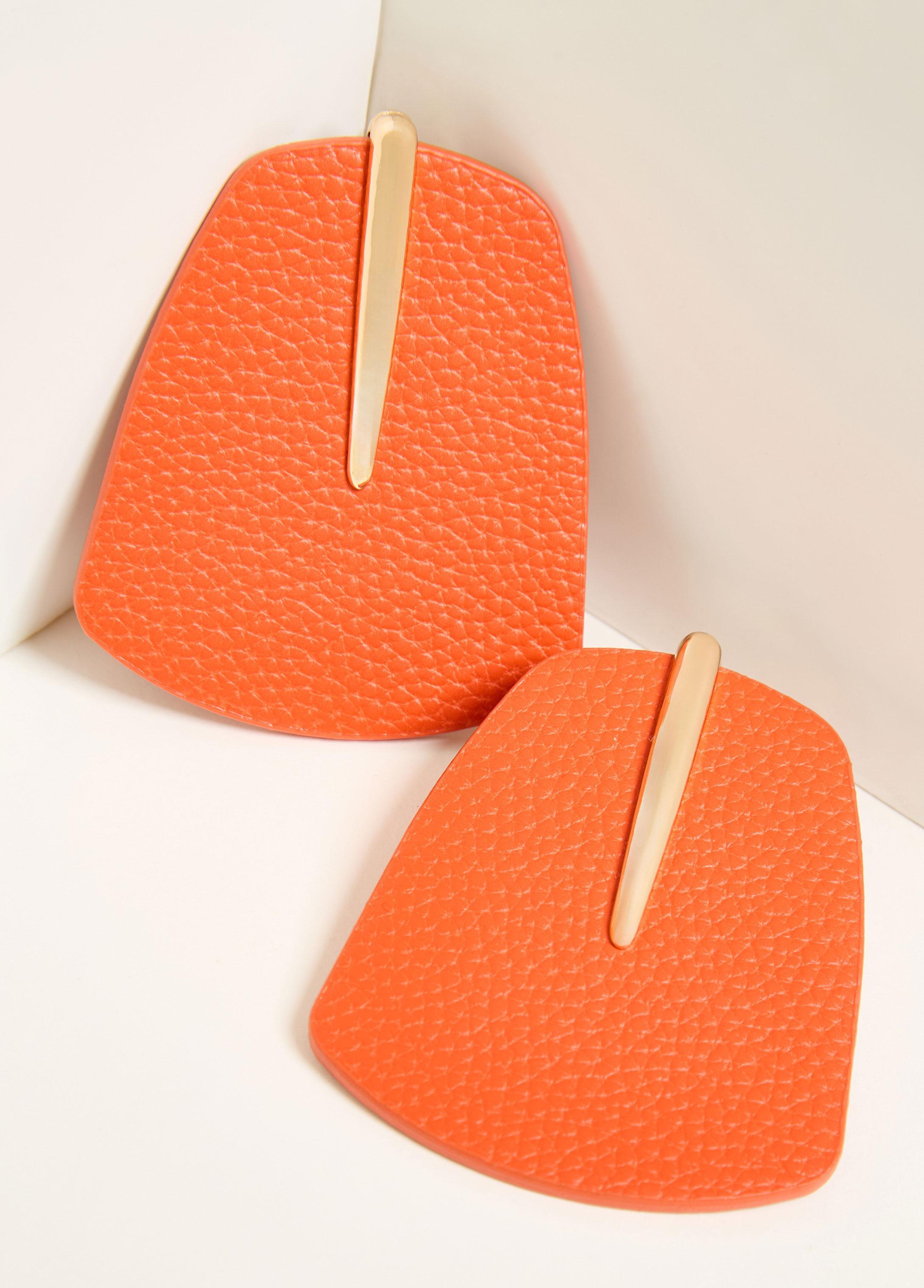 Faux Leather Earrings Product Image