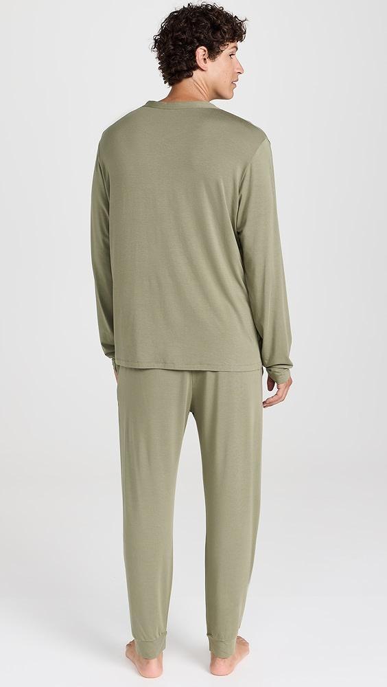 Eberjey Henry Modal Long Sleeve PJ Set | Shopbop Product Image