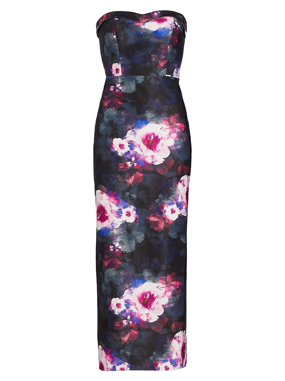 Womens Adalynn Floral Strapless Maxi Dress Product Image