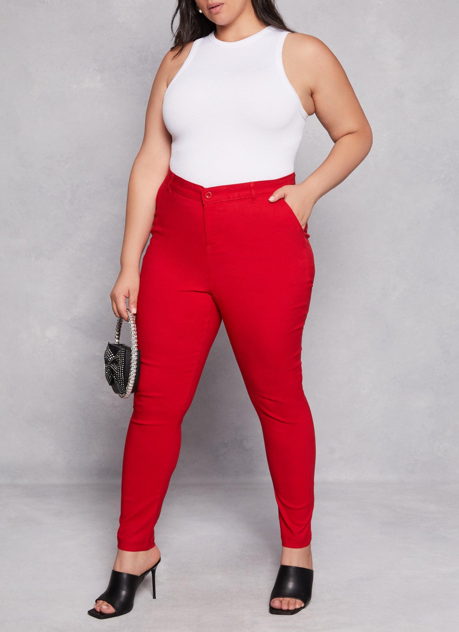 Womens Plus Size Hyperstretch Skinny Leg Dress Pants product image