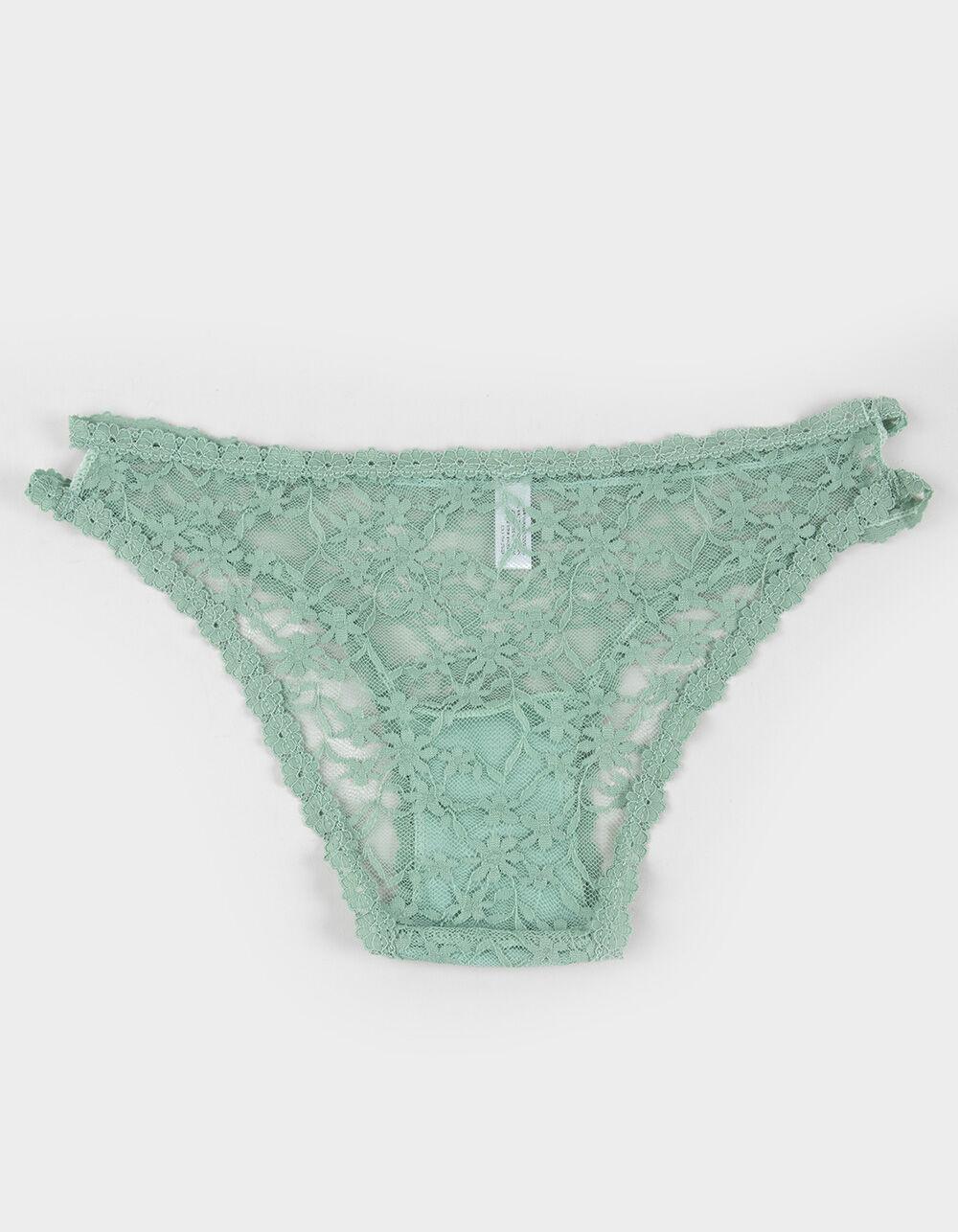 FULL TILT Daisy Lace Trim Cheeky Panties Product Image