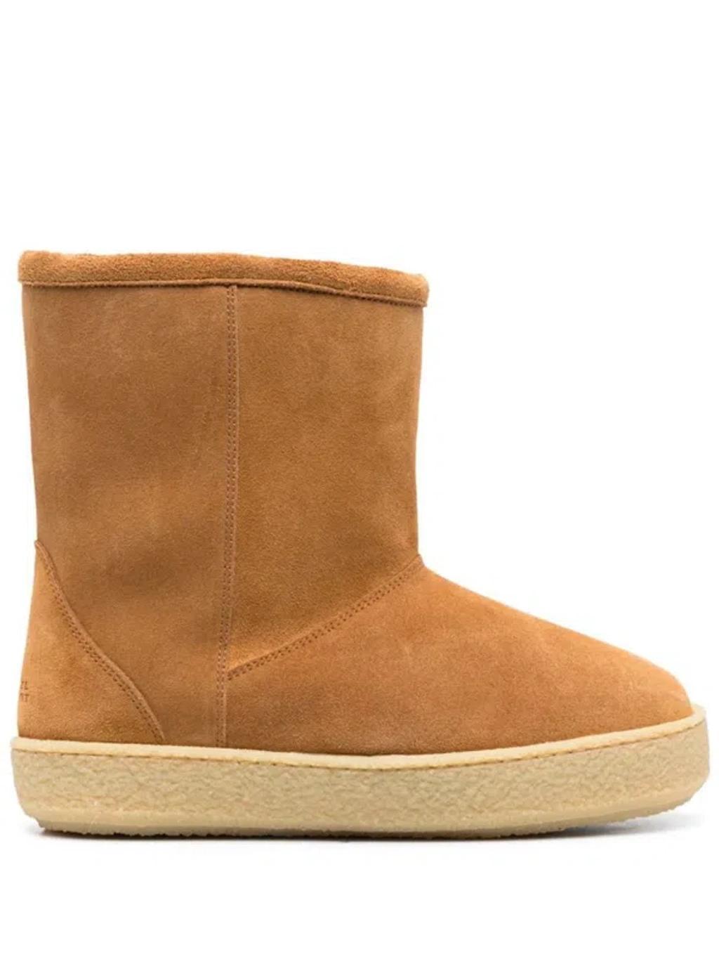 ISABEL MARANT 30mm Frieze Suede Ankle Boots In Brown Product Image