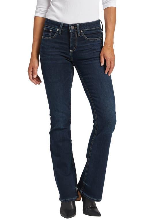 Silver Jeans Co. Suki Exposed Button Mid Rise Bootcut Jeans Product Image