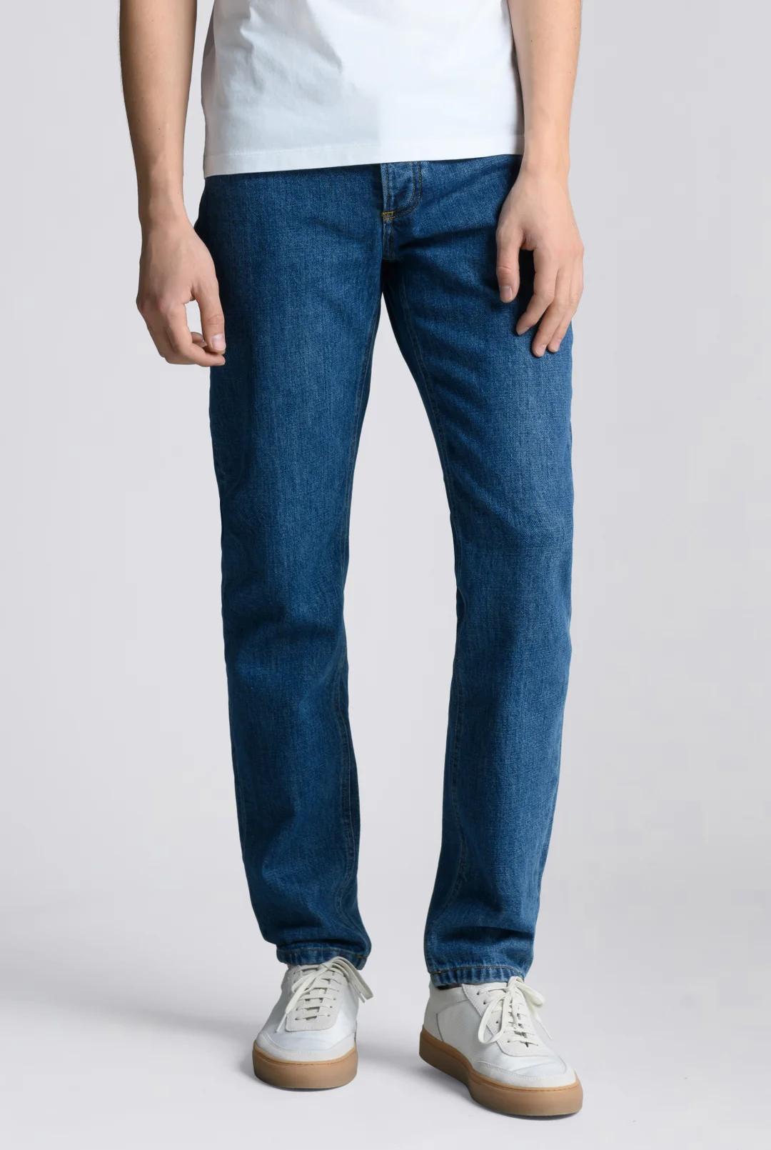 The Washed Denim Jeans Product Image