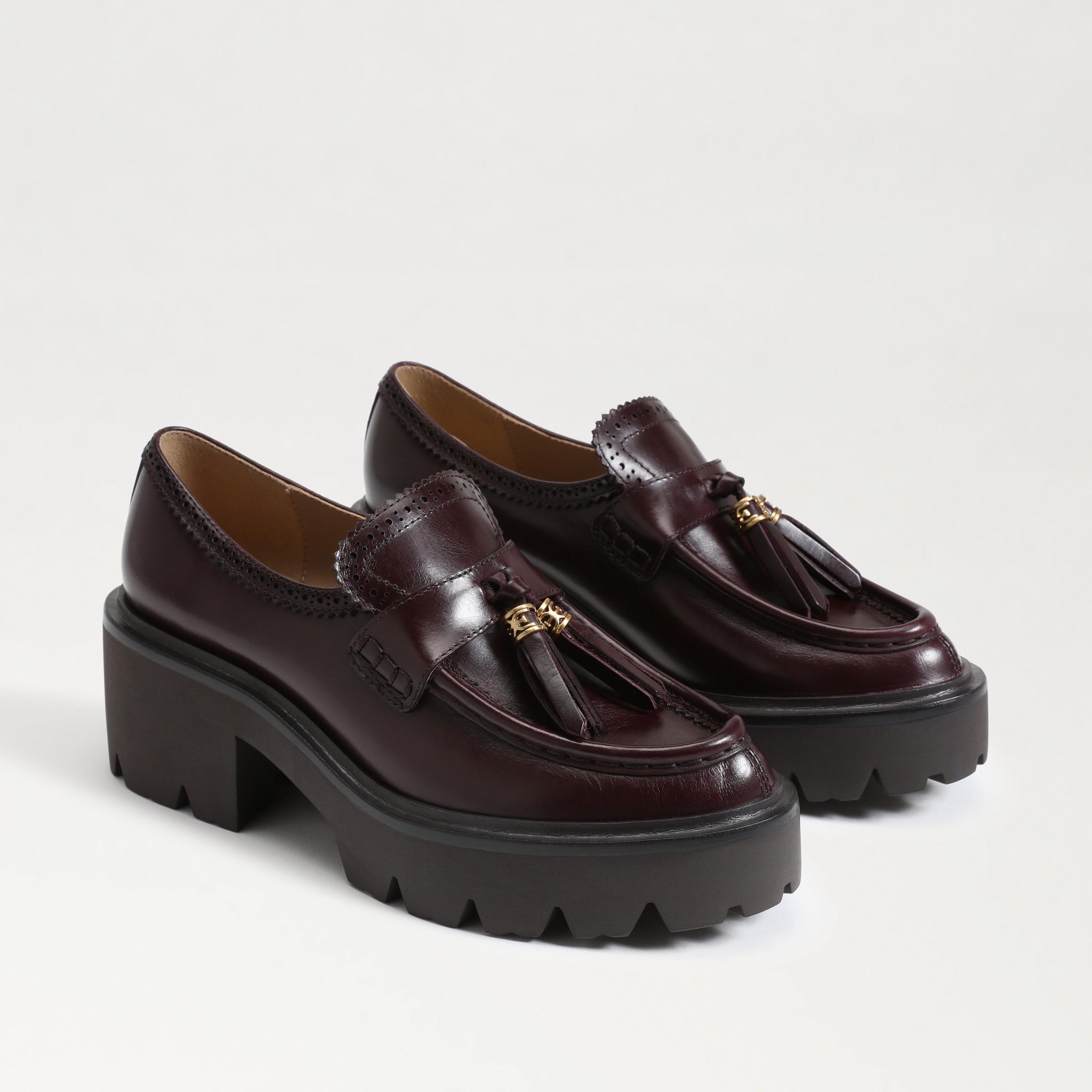 Sam Edelman Meela Platform Tassel Loafer Deep Garnet Product Image